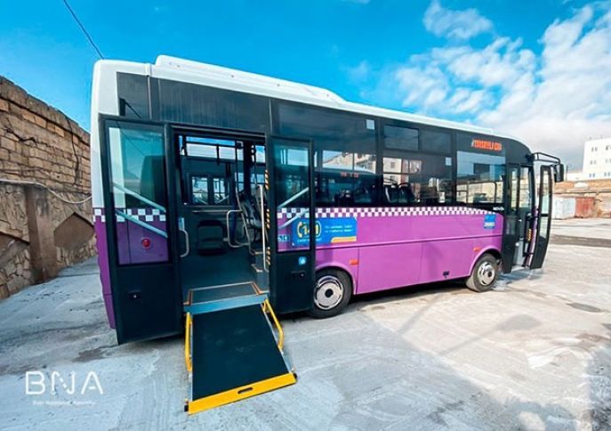 Bakıda daha bir marşruta yeni avtobuslar verildi 