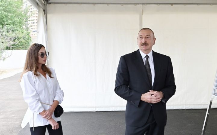 İlham Əliyev və Mehriban Əliyeva  İsmayıllıda səfərdə olublar