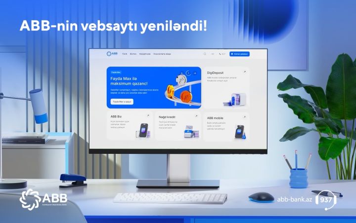 Bu saytı bank filialı da adlandırmaq olar - ABB yeni korporativ saytını təqdim etdi