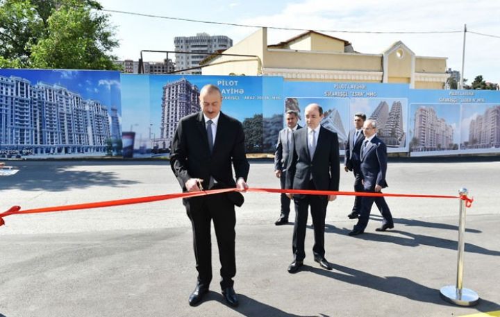 İlham Əliyev Məhkəmənin yeni inzibati binasının açılışında