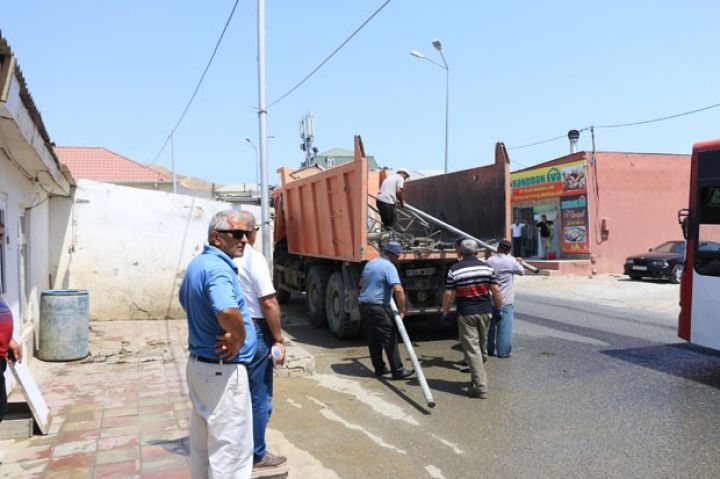Heyvan kəsimi məntəqəsi söküldü