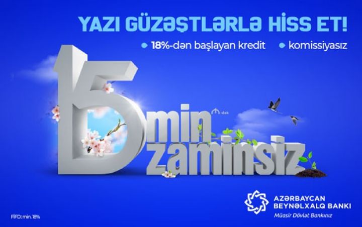 Beynəlxalq Bank kredit faizlərini endirdi!