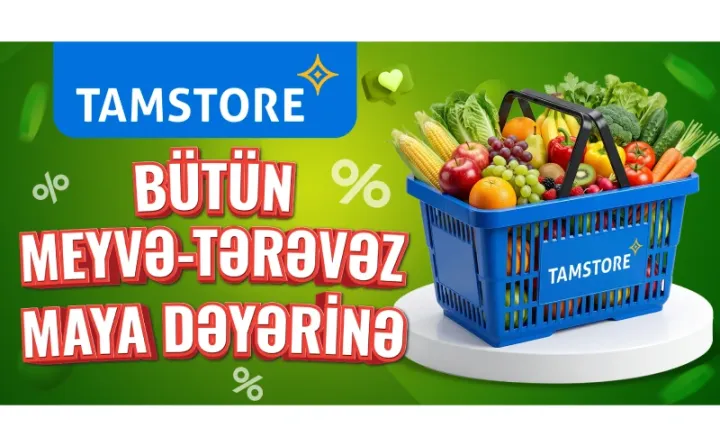 Tamstore meyvə və tərəvəzi maya dəyərinə satacaq